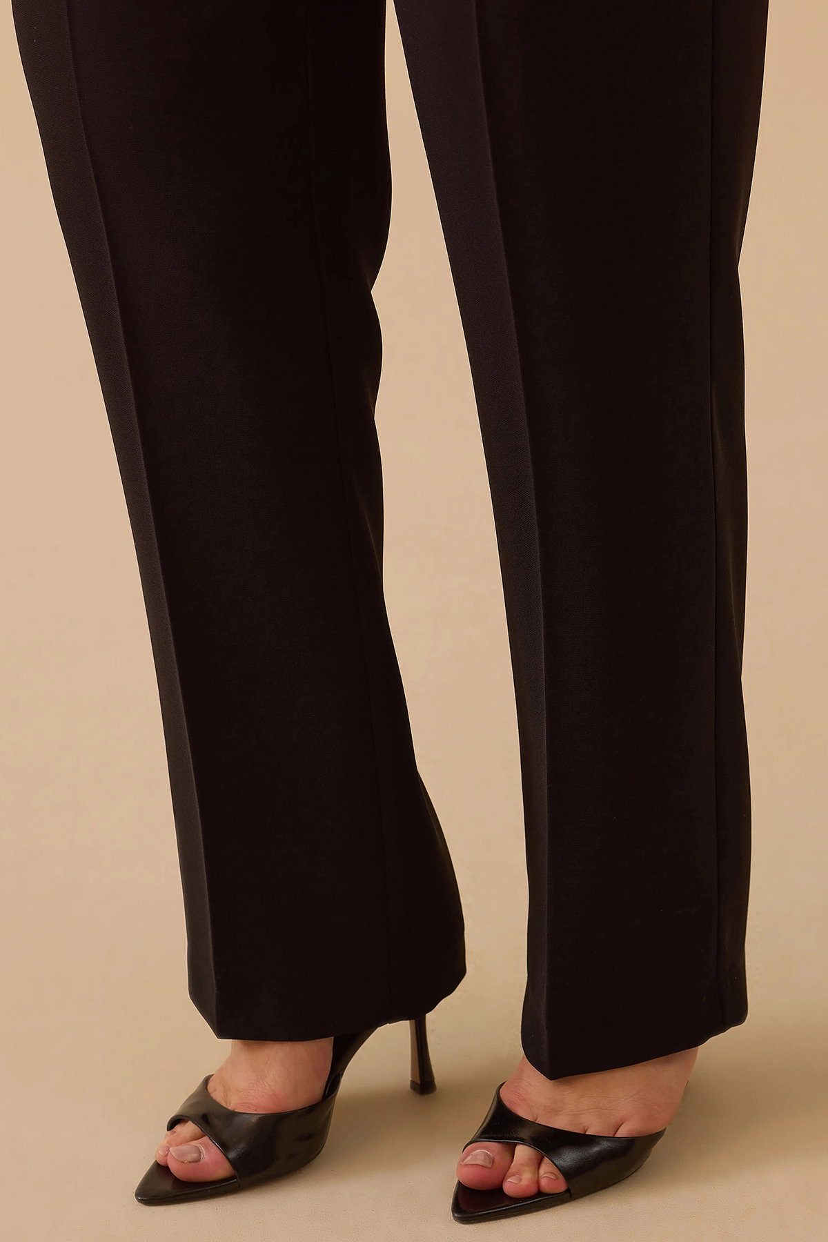 Galaxi Kadın Büyük Beden Cepli Tam Boy Pantolon 4009 Siyah - 3