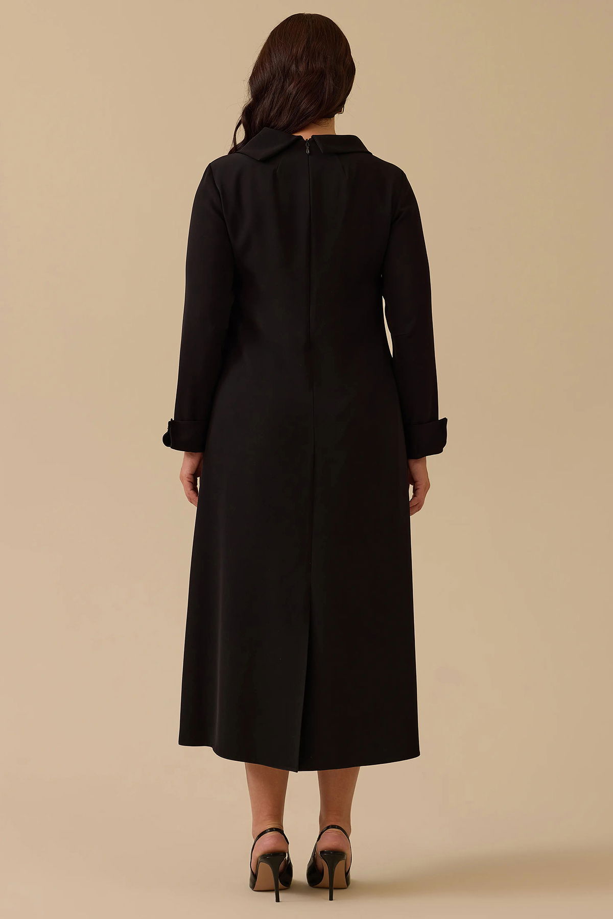 Galaxi Kadın Büyük Beden Dikiş Desenli Tunik 4006 Siyah - 5