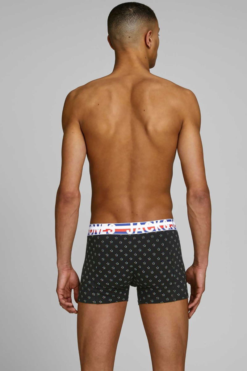 Jack & Jones Erkek 3 lü Paket Henrik Boxer 63412151351 Siyah- Laci - 6