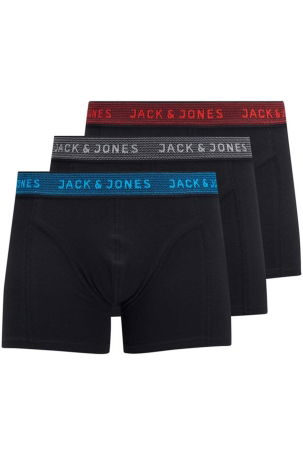 Jack & Jones Erkek 3'lü Boxer 12127816 Asfalt 