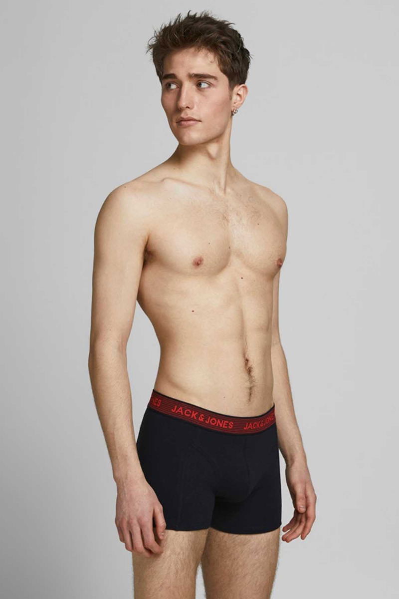 Jack & Jones Erkek 3'lü Boxer 12127816 Asfalt - 4