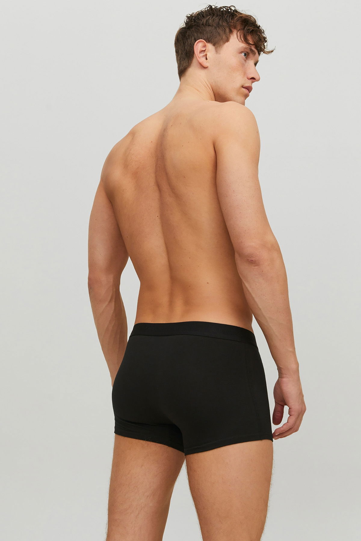 Jack & Jones Erkek 3'lü Boxer 12127816 Siyah - 3