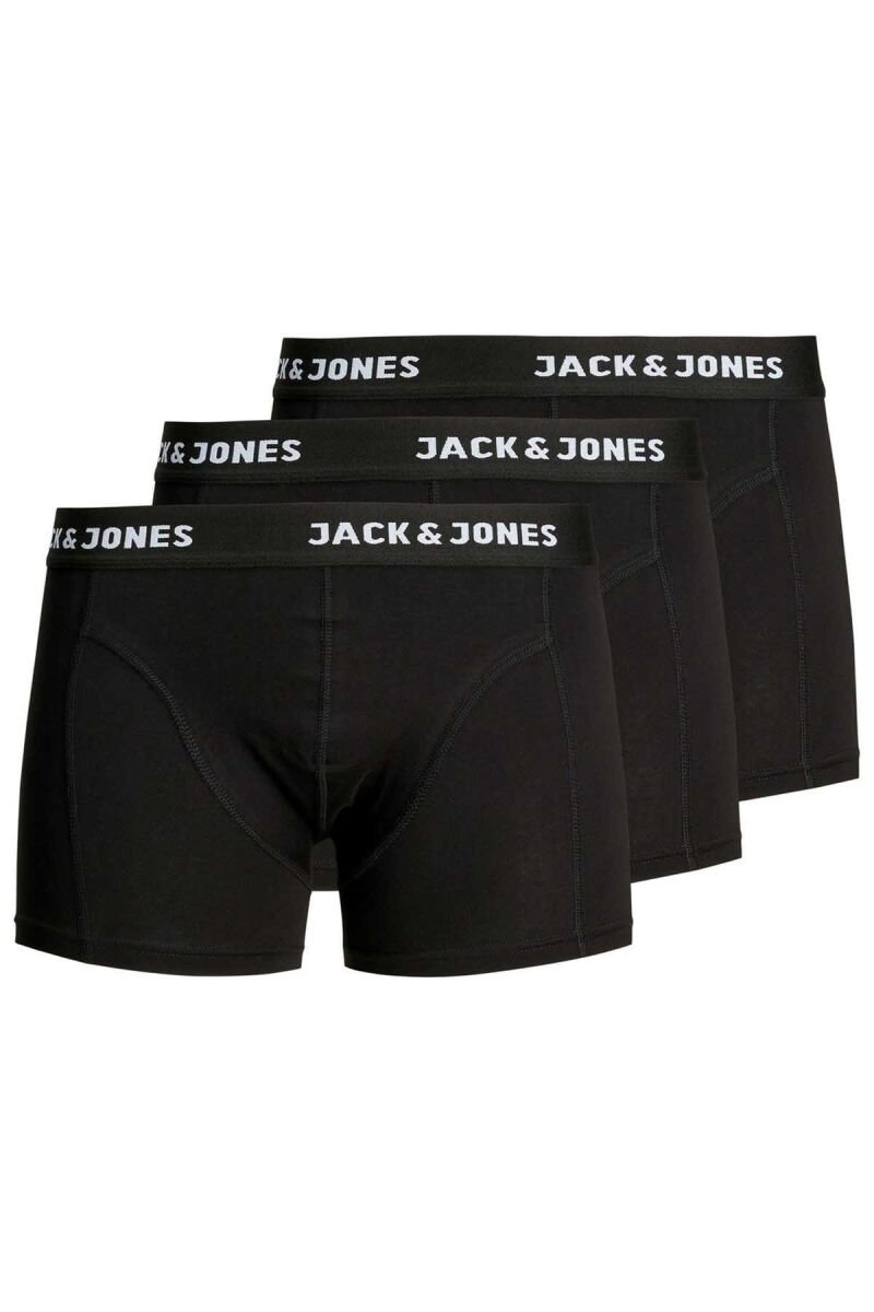 Jack & Jones Erkek 3'lü Boxer 63412171944 Siyah - 1