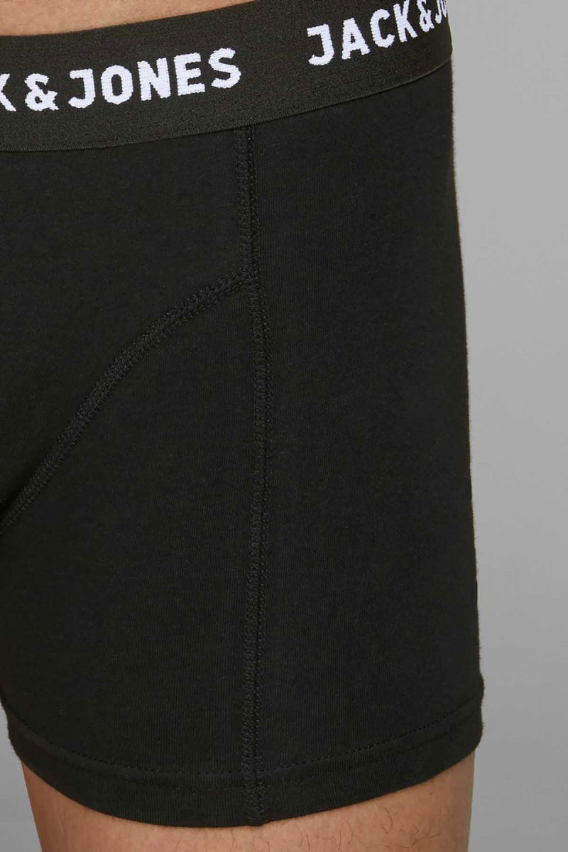Jack & Jones Erkek 3'lü Boxer 63412171944 Siyah - 4