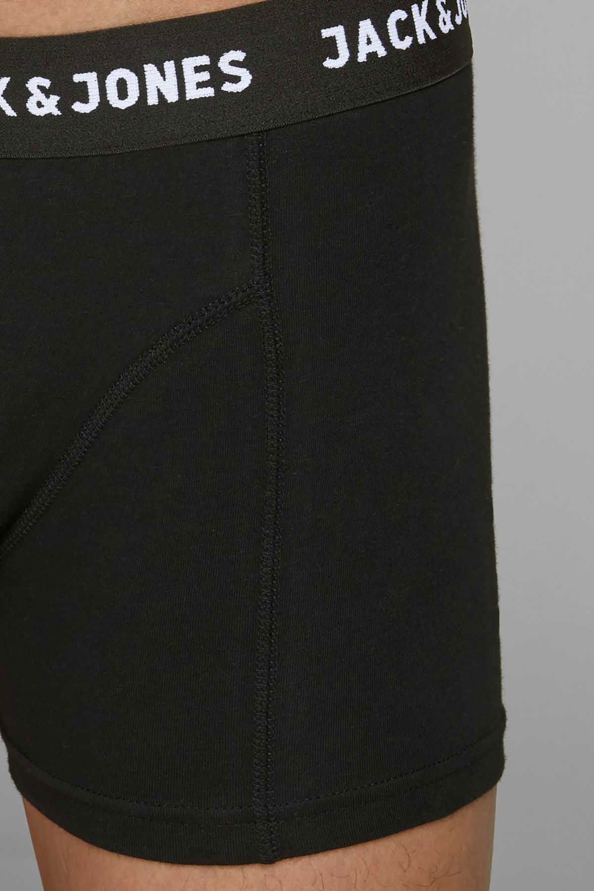 Jack & Jones Erkek 3'lü Boxer 63412171944 Siyah - 4