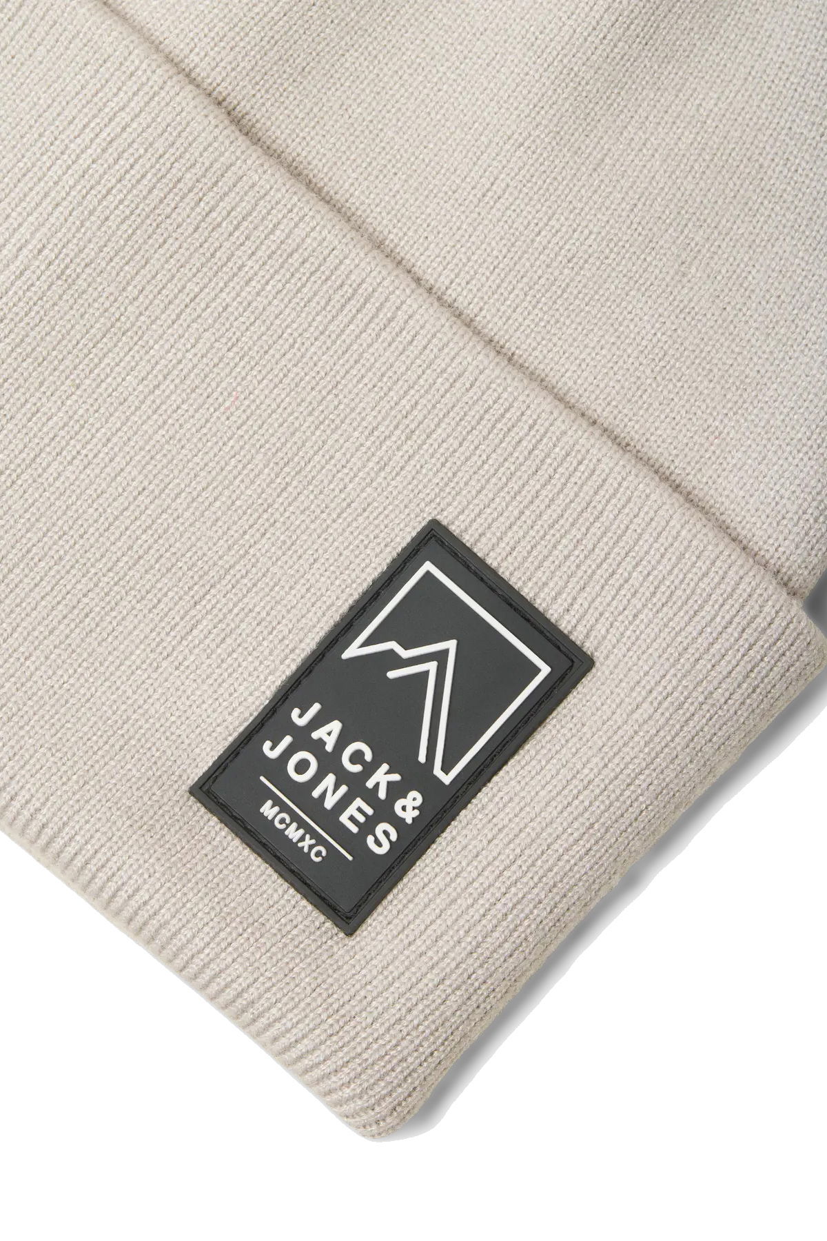 Jack & Jones Erkek Jacalpes Logo Detaylı Örme Bere 12286472 Gri - 3
