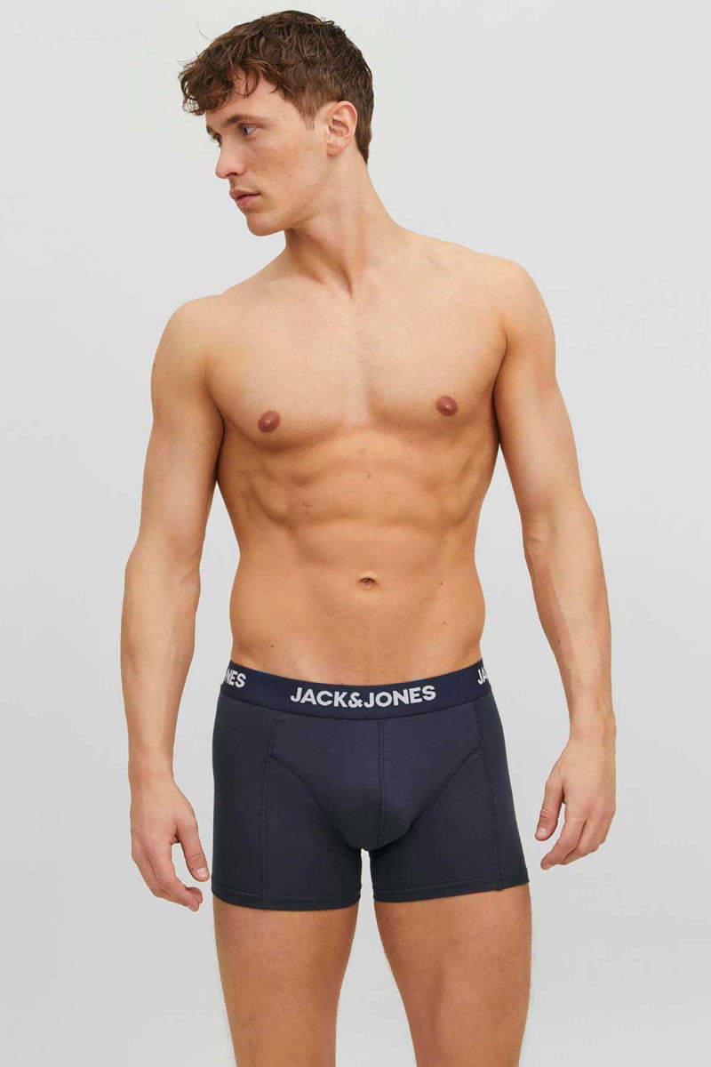 Jack & Jones Erkek Jacanthony 3'lü Boxer 12160750 Siyah - 4