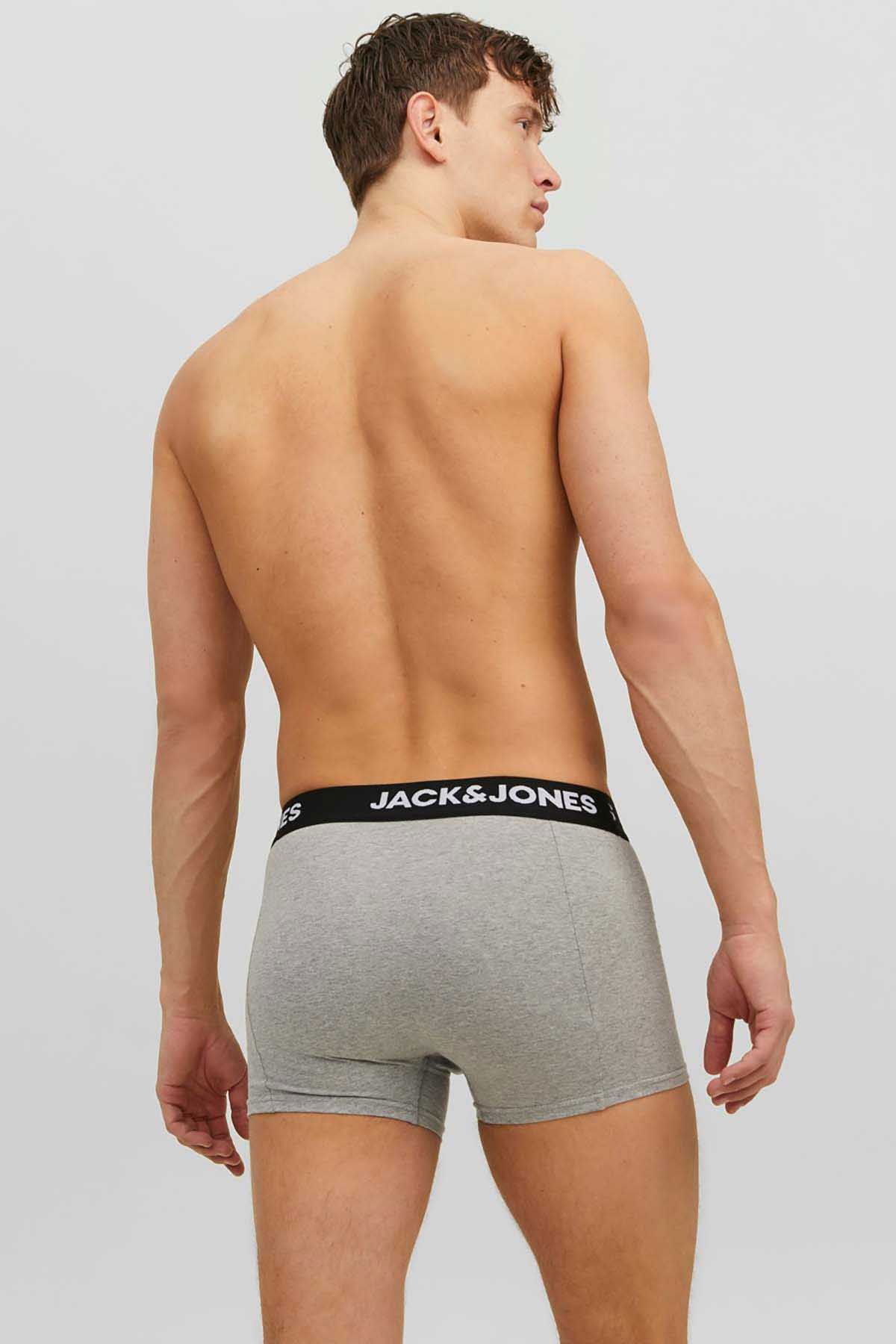 Jack & Jones Erkek Jacanthony 3'lü Boxer 12160750 Siyah - 6