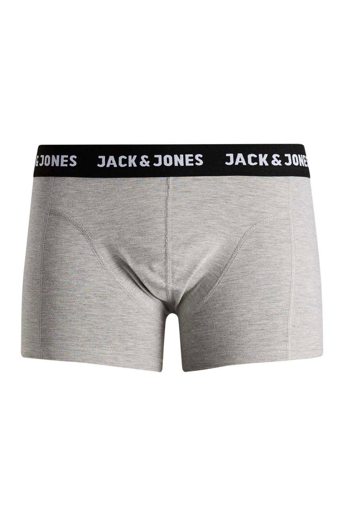 Jack & Jones Erkek Jacanthony 3'lü Boxer 12160750 Siyah - 7