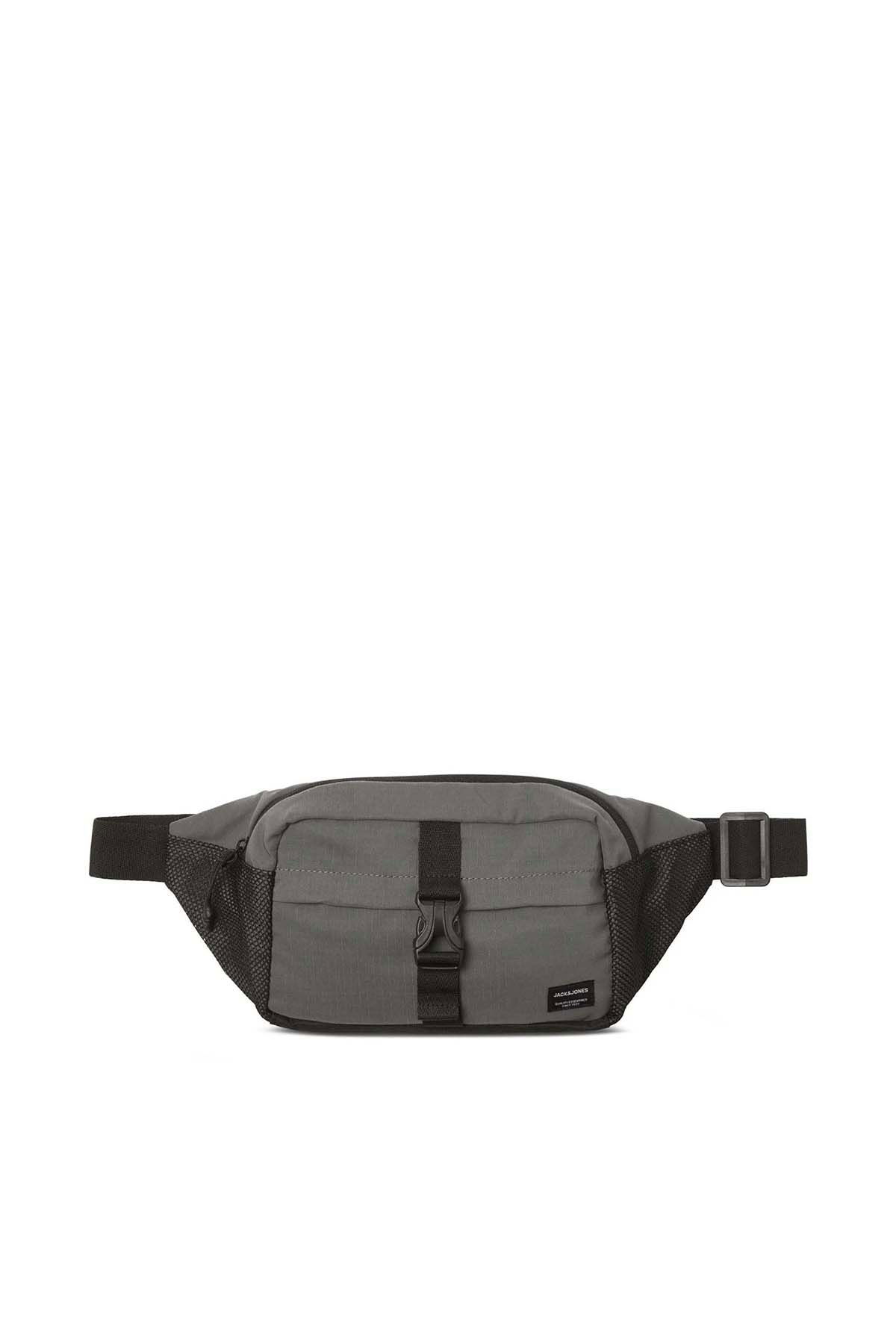 Jack & Jones Erkek Jacashford Logo Detaylı Bel Çantası 12233476 Asfalt - 1