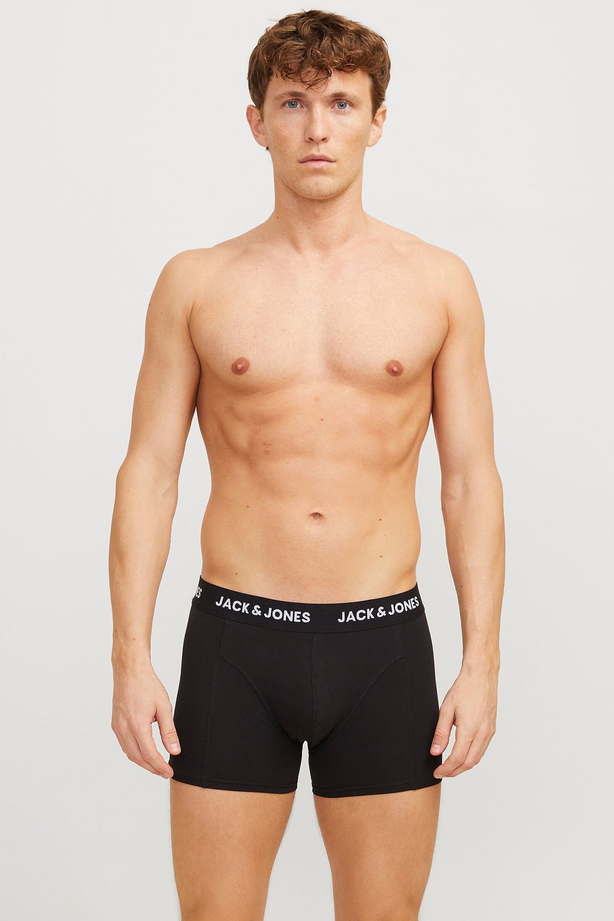 Jack & Jones Erkek Jacaxel 3'lü Boxer 12268482 Siyah - 4