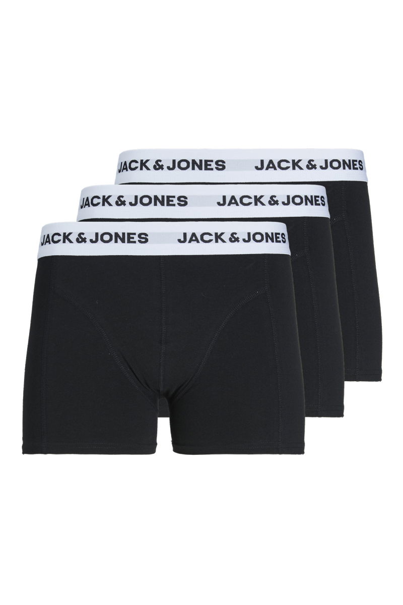 Jack & Jones Erkek Jacbasıc 3'lü Boxer 12213629 Siyah - 1