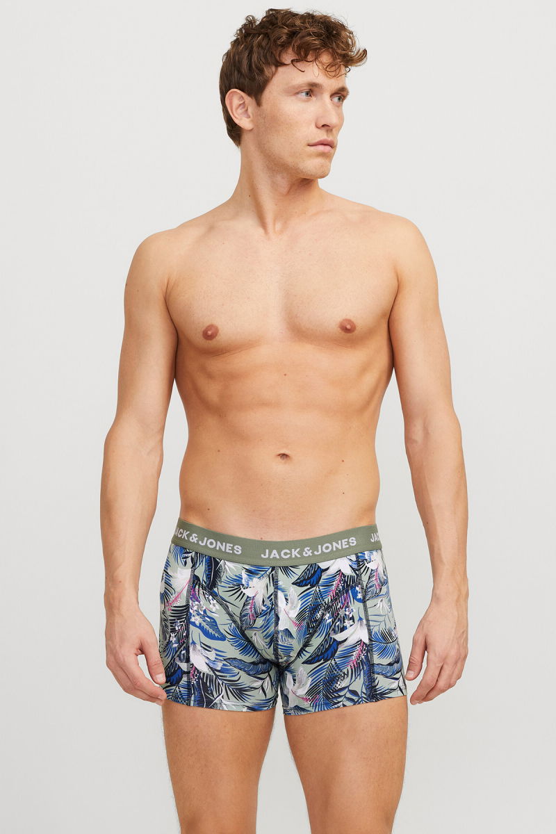 Jack & Jones Erkek Jacbrady Pamuklu 3'lü Boxer 12268495 Siyah - 2