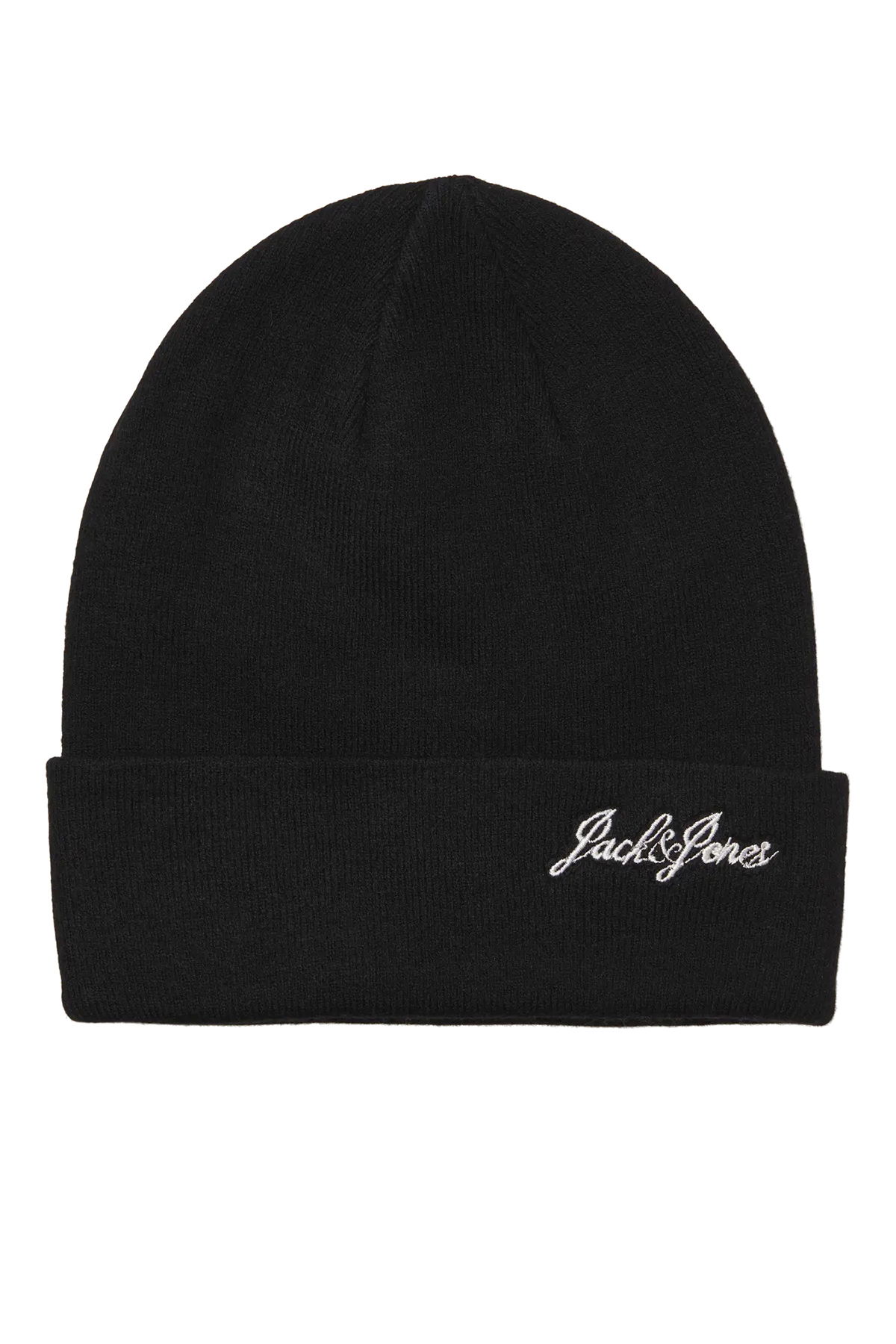 Jack & Jones Erkek Jacburnaby Yazı Detaylı Bere 12280403 Siyah - 1