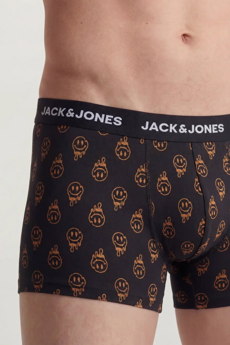 Jack & Jones Erkek Jacdale 3'lü Boxer 12301230 Siyah- Laci - 3