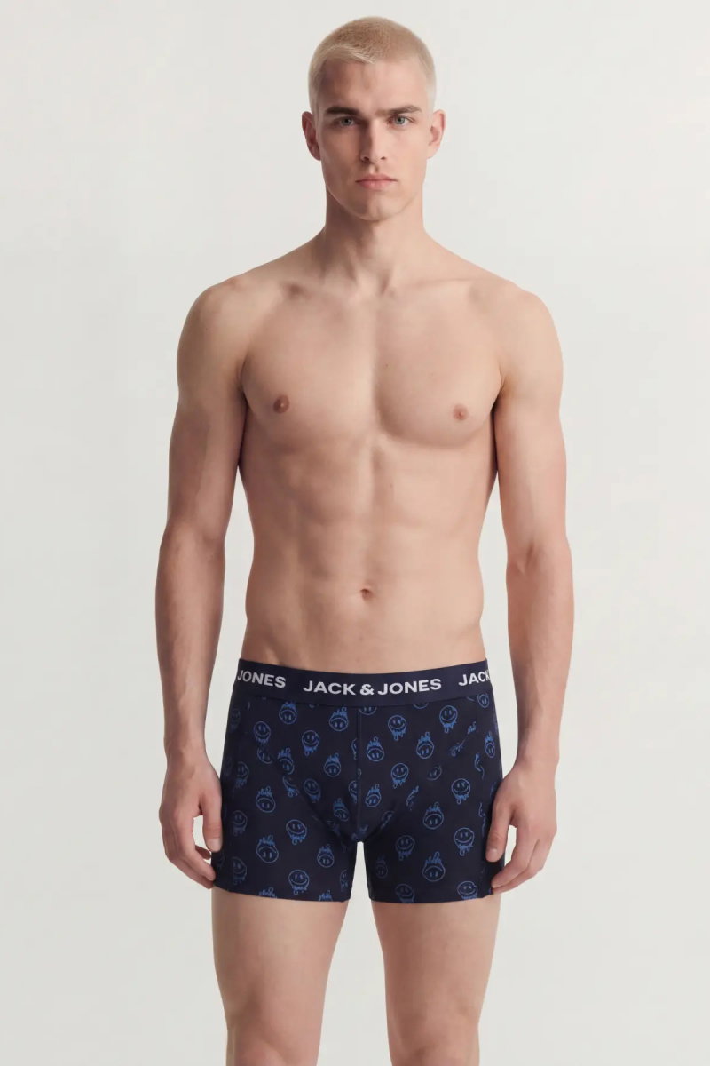 Jack & Jones Erkek Jacdale 3'lü Boxer 12301230 Siyah- Laci - 4