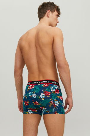 Jack & Jones Erkek Jacflower 3'lü Boxer 12171253 Siyah - 5