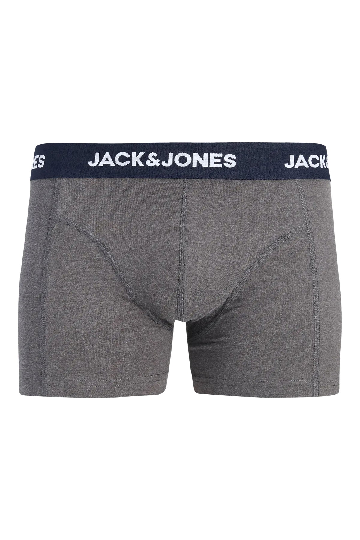 Jack & Jones Erkek Jaclamp 3'lü Boxer 12300931 Haki Siyah Gri - 2
