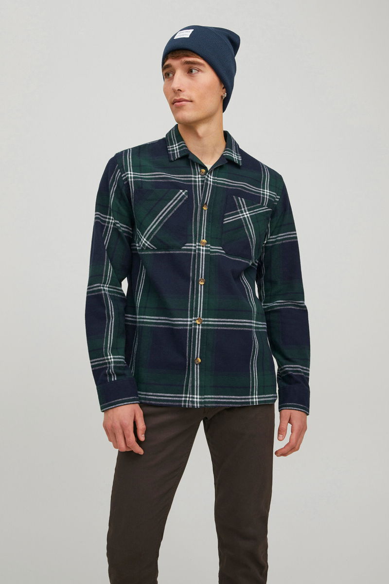 Jack & Jones Erkek Jaclong Triko Bere 12150627 Lacivert - 2