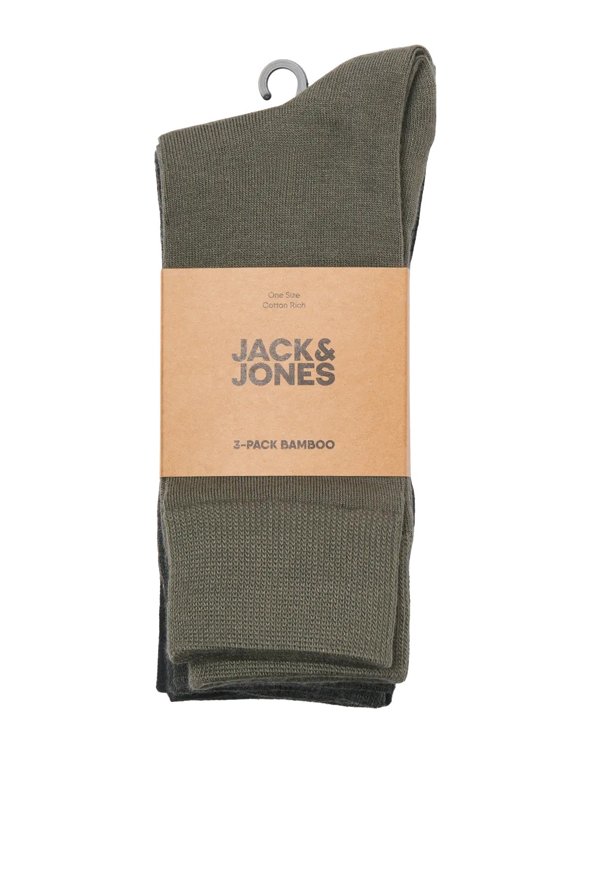 Jack & Jones Erkek Jaclouıs Marka Logolu 3'lü Çorap 12301513 Siyah - 2