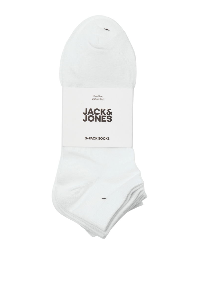 Jack & Jones Erkek Jaclouıs Pamuklu 3'lü Çorap 12260079 Beyaz - 2