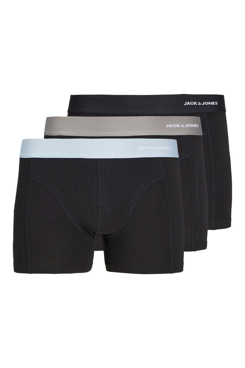 Jack & Jones Erkek Jacnıck 3'lü Boxer 12272454 Siyah 