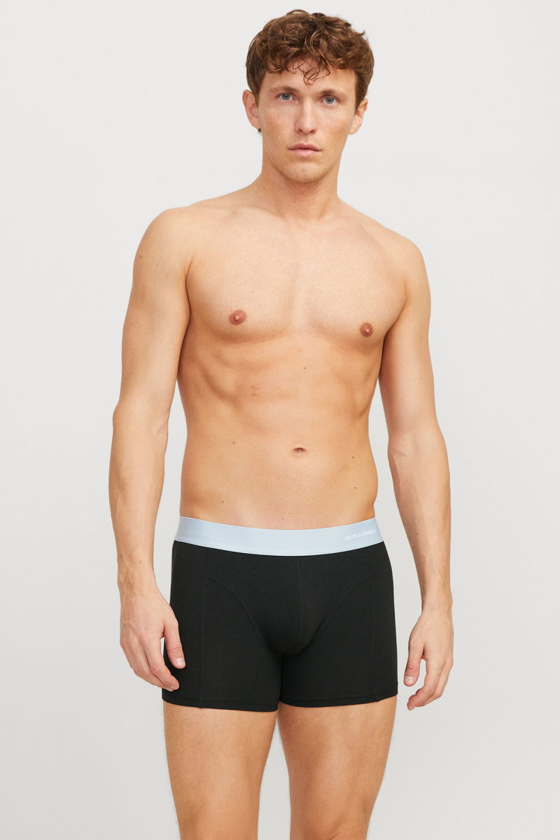 Jack & Jones Erkek Jacnıck 3'lü Boxer 12272454 Siyah - 2