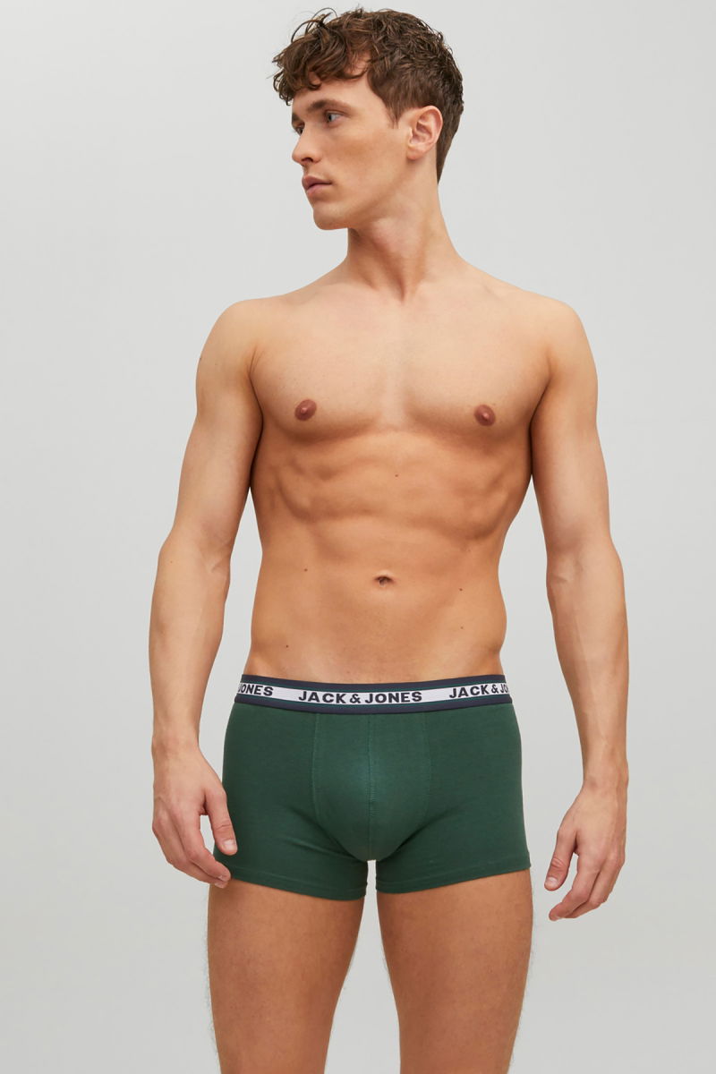 Jack & Jones Erkek Jacolıver 5'li Boxer 12165348 Koyu Gri - 2