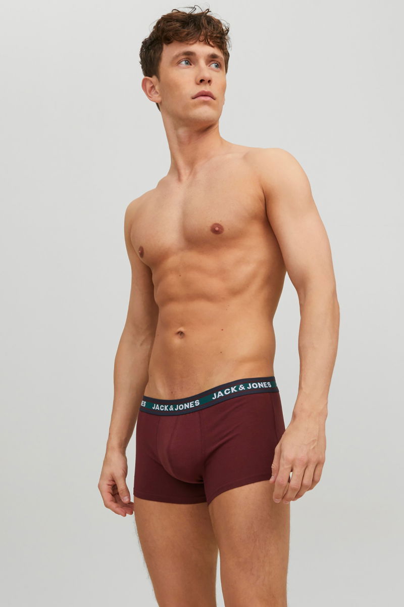 Jack & Jones Erkek Jacolıver 5'li Boxer 12165348 Koyu Gri - 3