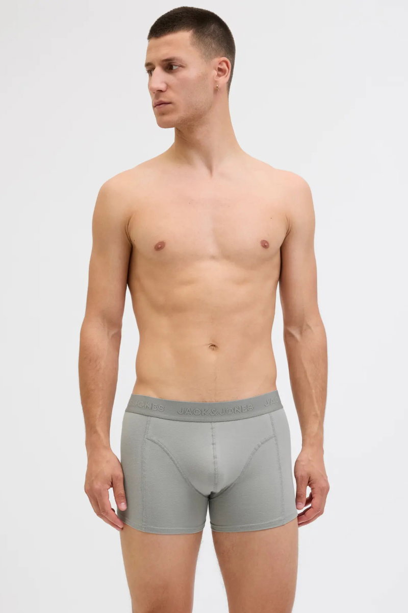 Jack & Jones Erkek Jacordınary 3'lü Boxer 12275575 Siyah-K.Gri - 2