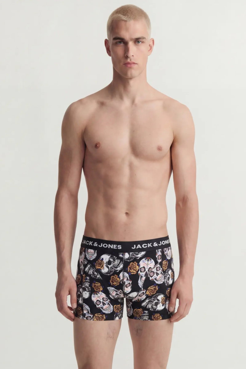 Jack & Jones Erkek Jacraul 3'lü Boxer 12301210 Siyah - 2