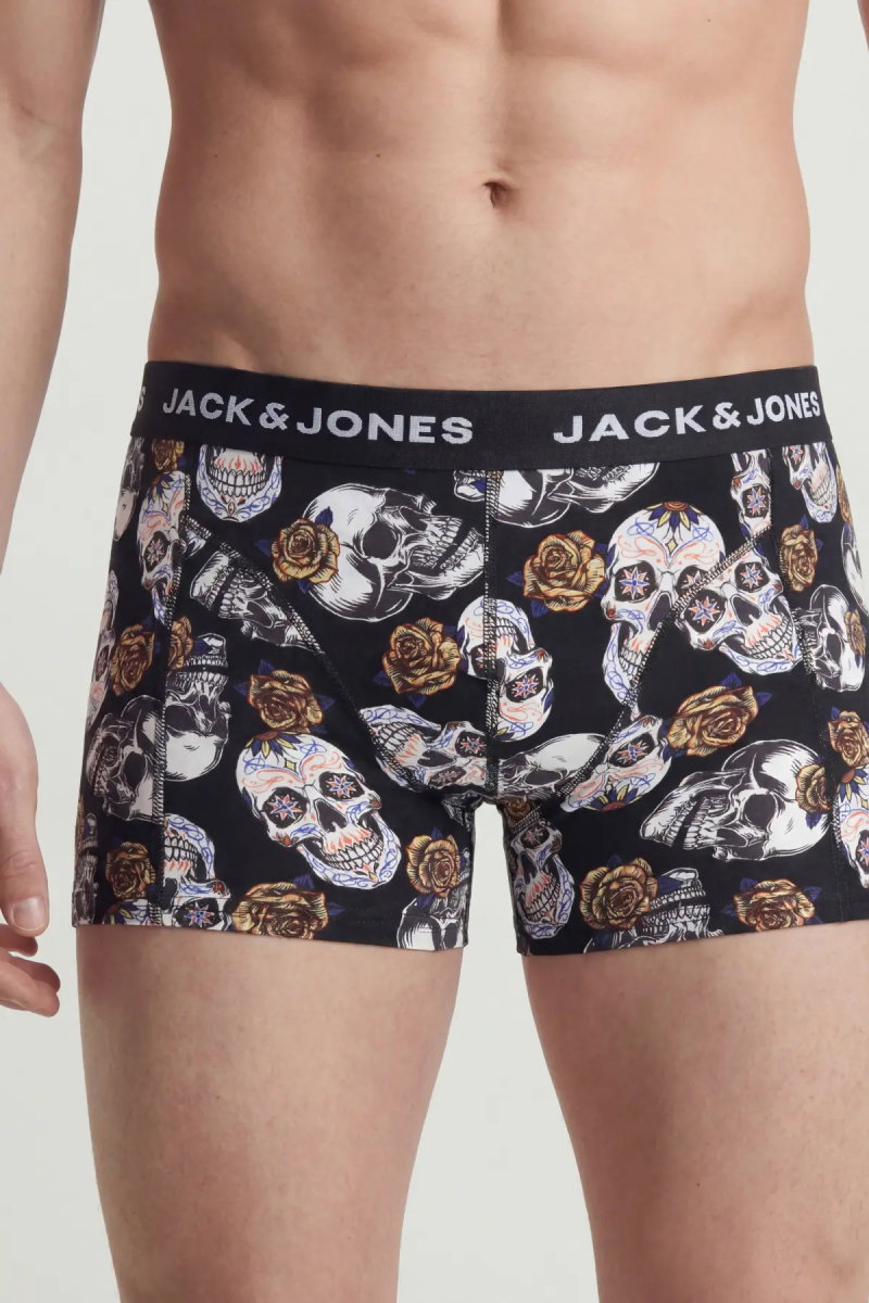 Jack & Jones Erkek Jacraul 3'lü Boxer 12301210 Siyah - 3