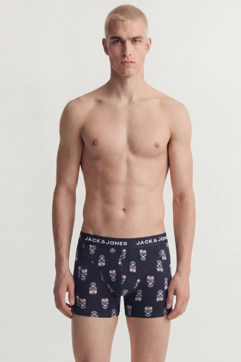 Jack & Jones Erkek Jacraul 3'lü Boxer 12301210 Siyah - 4
