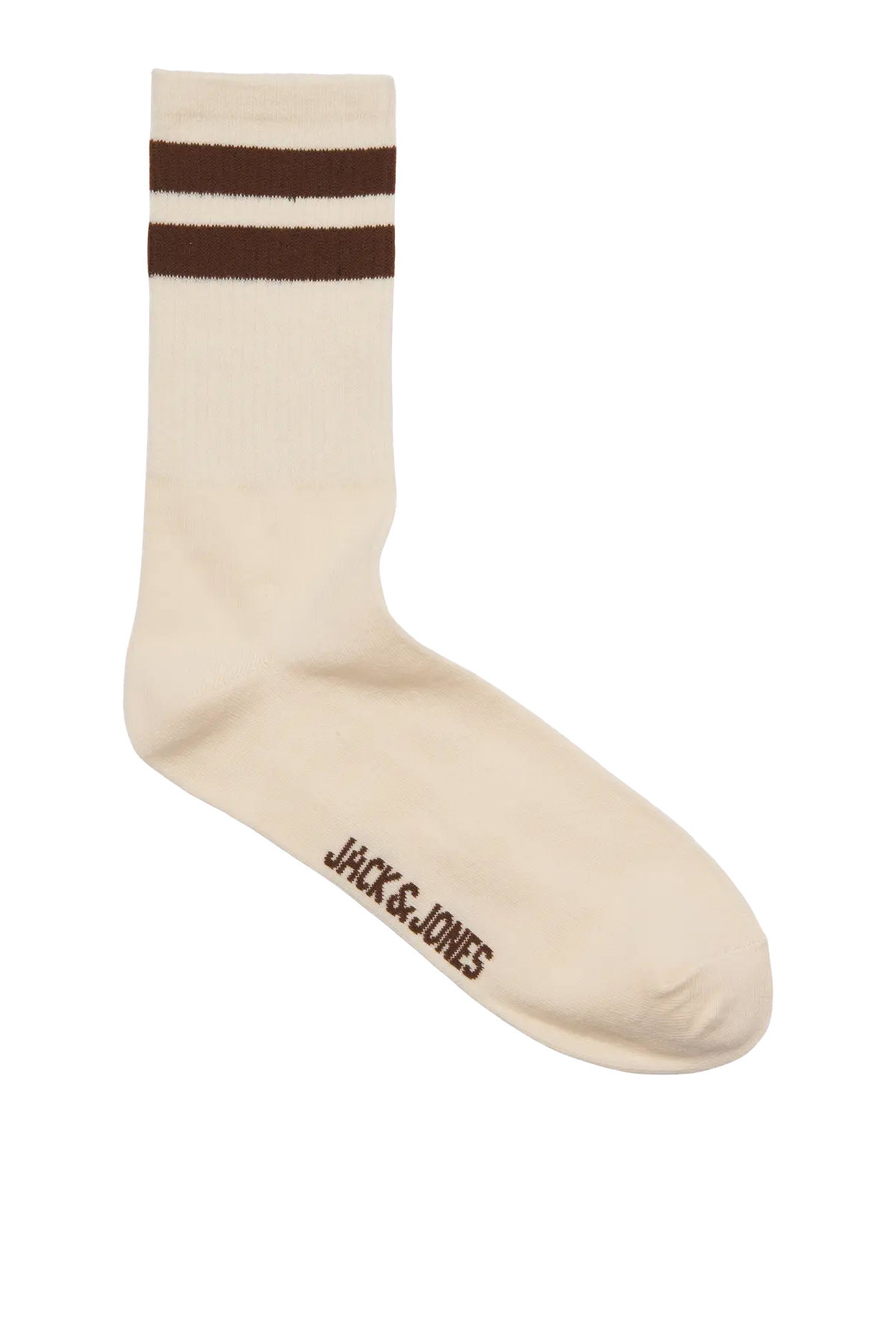 Jack & Jones Erkek Jactravıs Marka Logolu 3'lü Çorap 12260082 Krem - 3