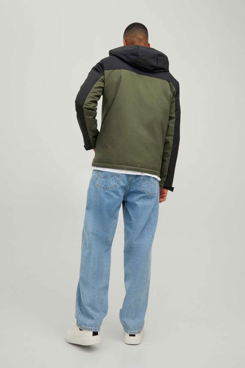 Jack & Jones Erkek Jcoabel Kapüşonlu Mont 63412214640 Haki - 5