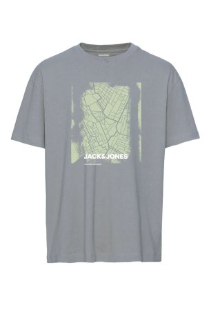 Jack & Jones Erkek Jcocıty Baskı Detaylı Bisiklet Yaka %100 Pamuk T-Shirt 12256172 Oliv 