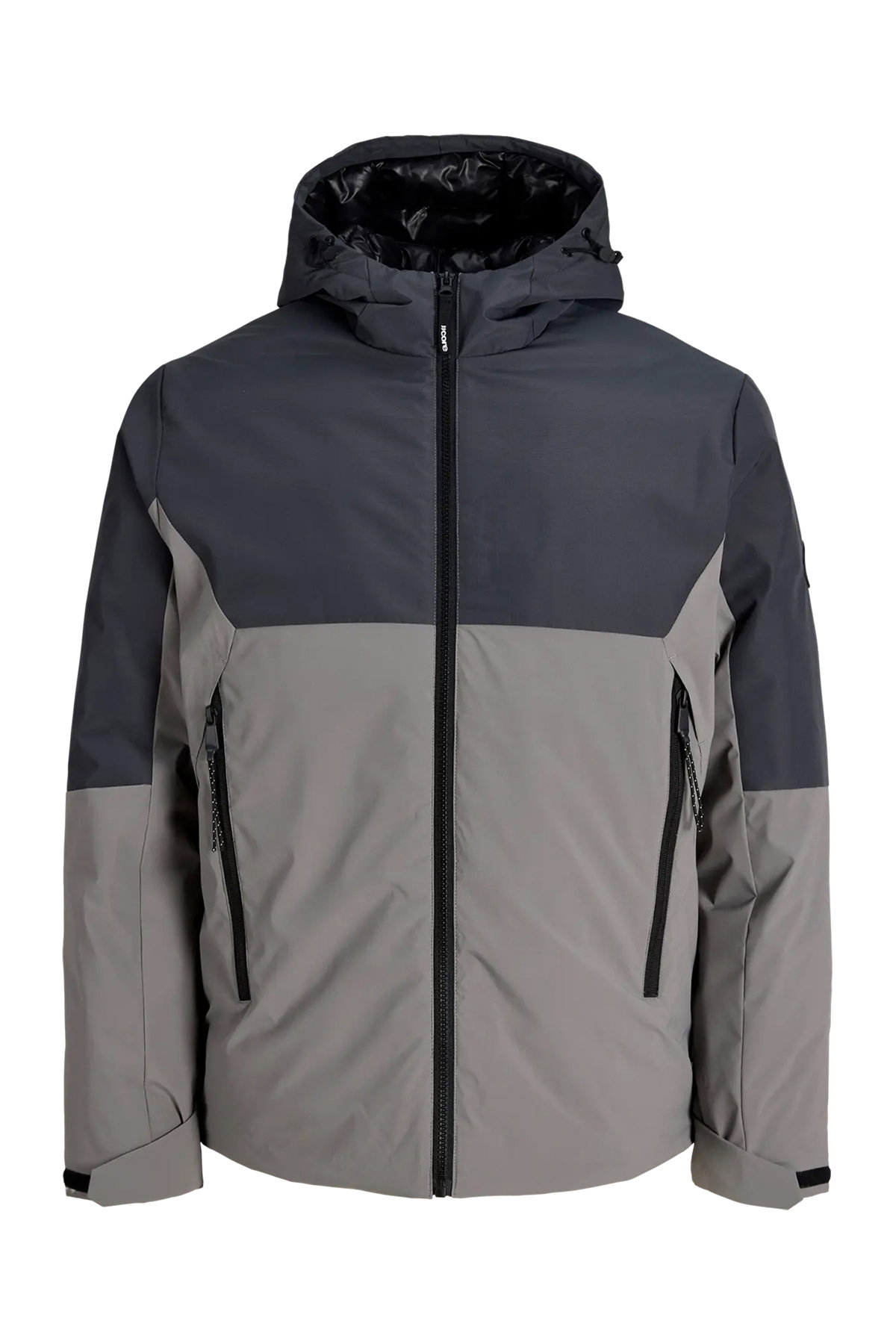 Jack & Jones Erkek Jcoclub Kapüşonlu Su İtici Şişme Mont 12299812 Asfalt - 1