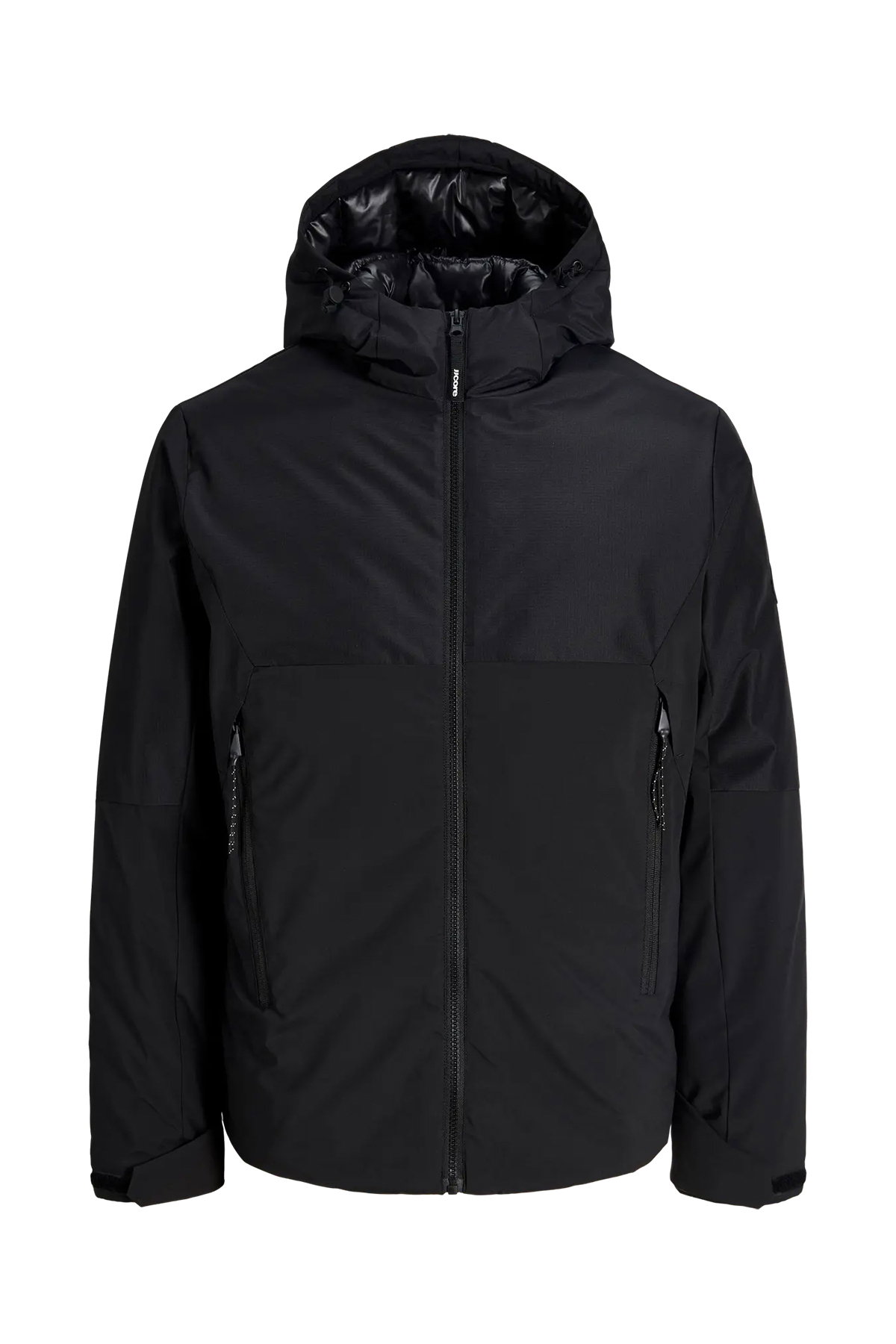 Jack & Jones Erkek Jcoclub Kapüşonlu Su İtici Şişme Mont 12299812 Siyah - 1