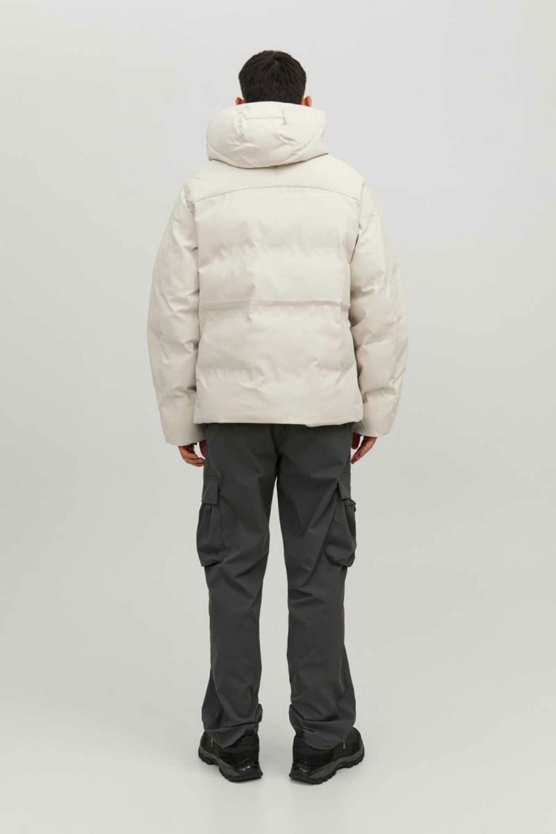 Jack & Jones Erkek Jcoheat Puffer Mont 2215507 Taş - 5