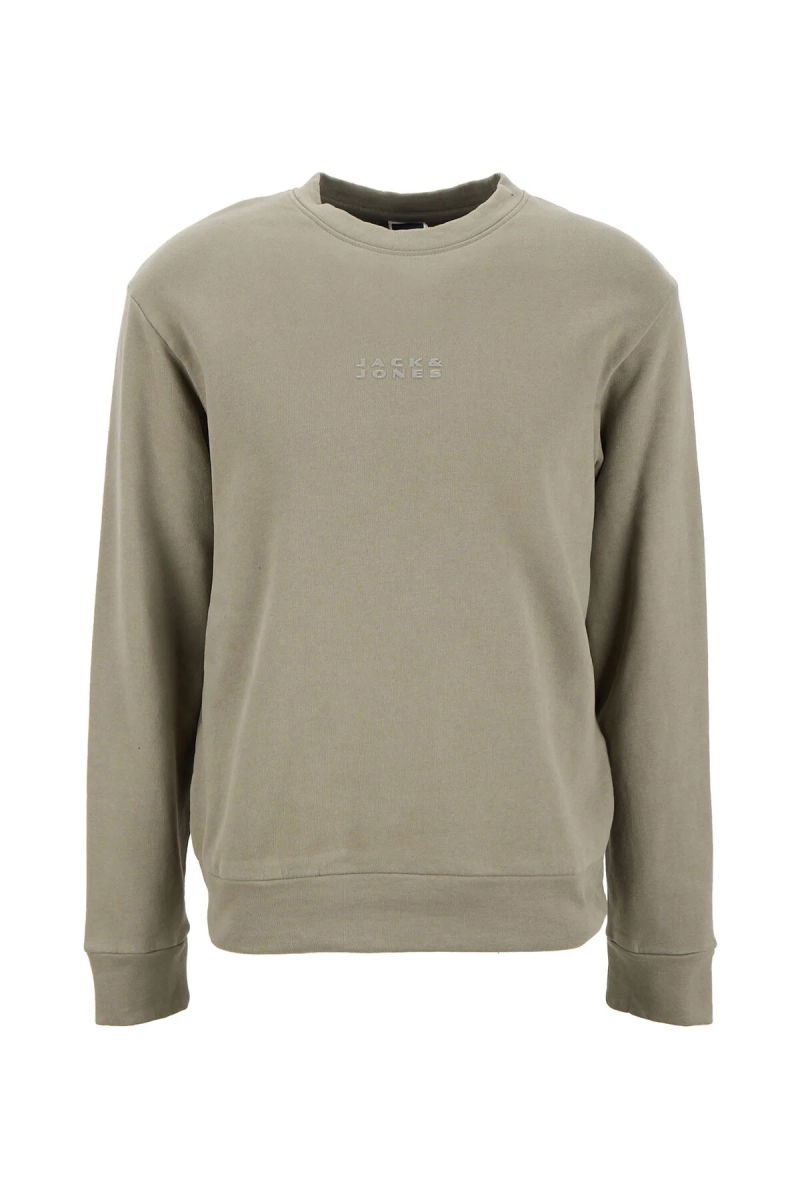 Jack & Jones Erkek Jcostance Bisiklet Yaka %100 Pamuk Sweatshirt 12282821 Haki - 2