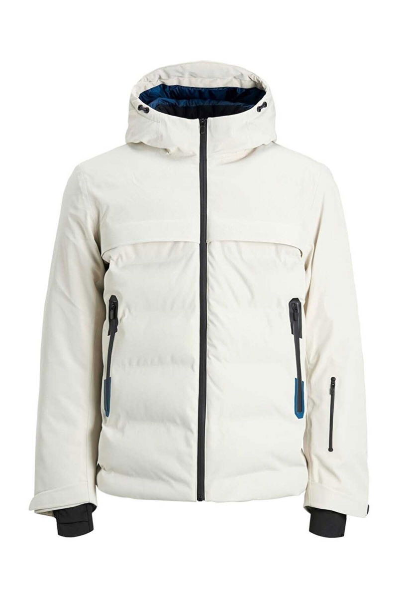 Jack & Jones Erkek Jcotarwin Puffer Şişme Mont 63412225287 Taş - 1