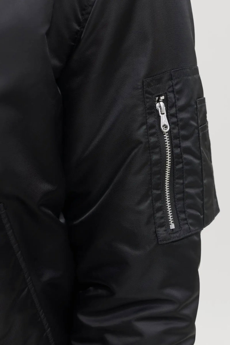 Jack & Jones Erkek Jcotrace Su İtici Bomber Ceket 12301762 Siyah - 3