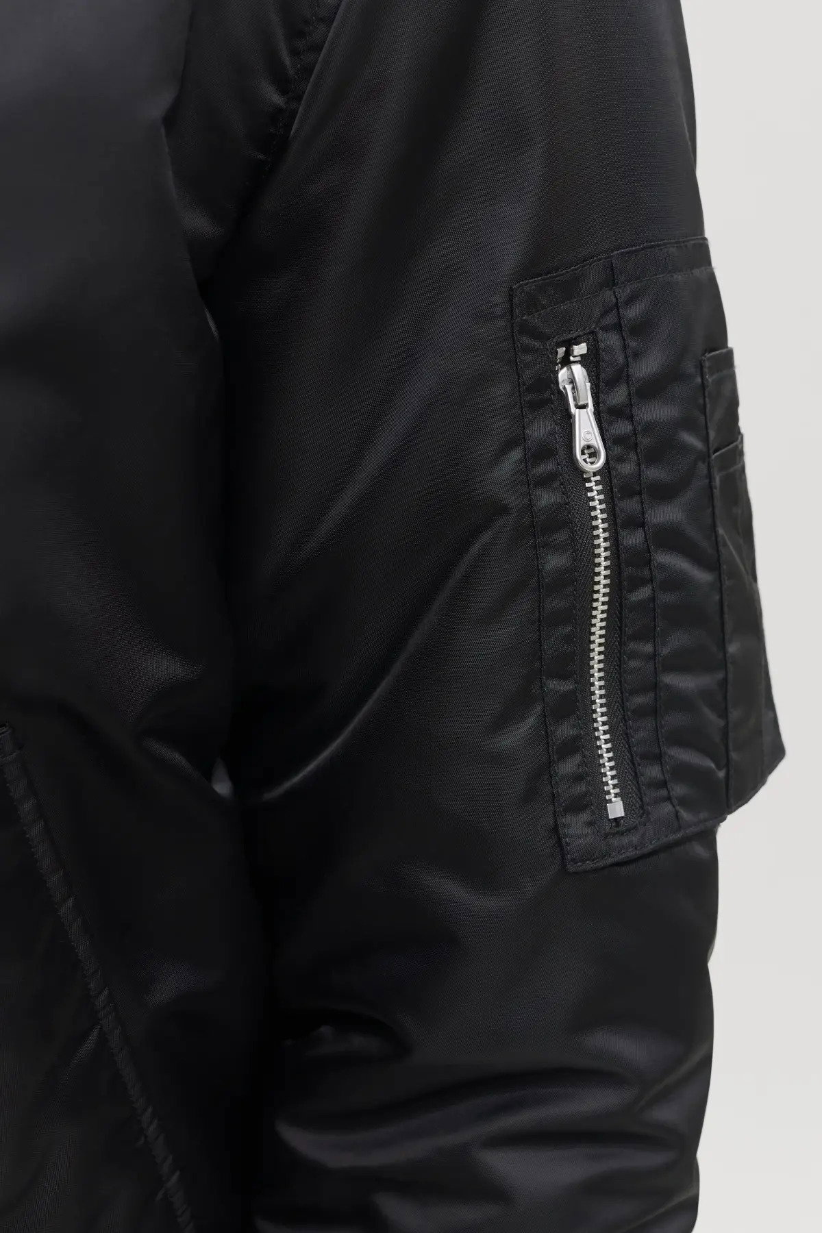Jack & Jones Erkek Jcotrace Su İtici Bomber Ceket 12301762 Siyah - 3