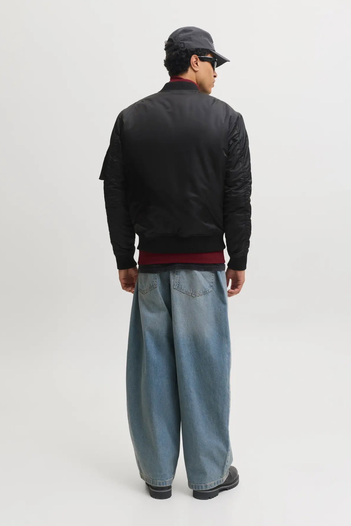 Jack & Jones Erkek Jcotrace Su İtici Bomber Ceket 12301762 Siyah - 5
