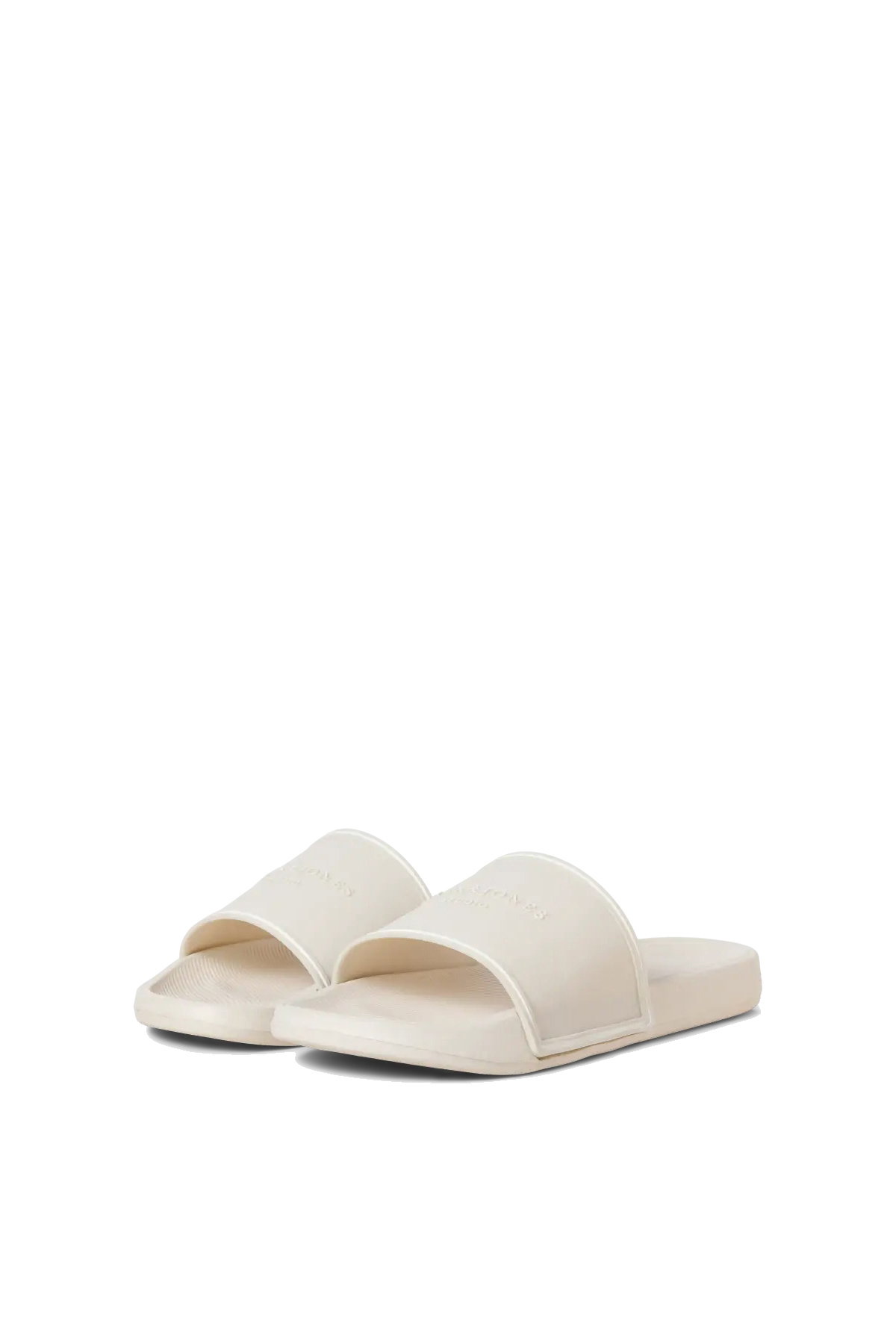 Jack & Jones Erkek Jfwartıllery Logo Detaylı Havuz ve Plaj Terliği 12292042 Taş - 3