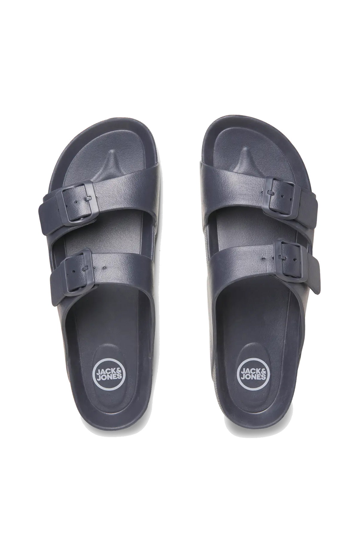 Jack & Jones Erkek Jfwcroxton Çift Bantlı Sandelet Terlik 12204004 Antrasit - 3