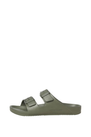 Jack & Jones Erkek Jfwcroxton Çift Bantlı Sandelet Terlik 12204004 Haki - 3