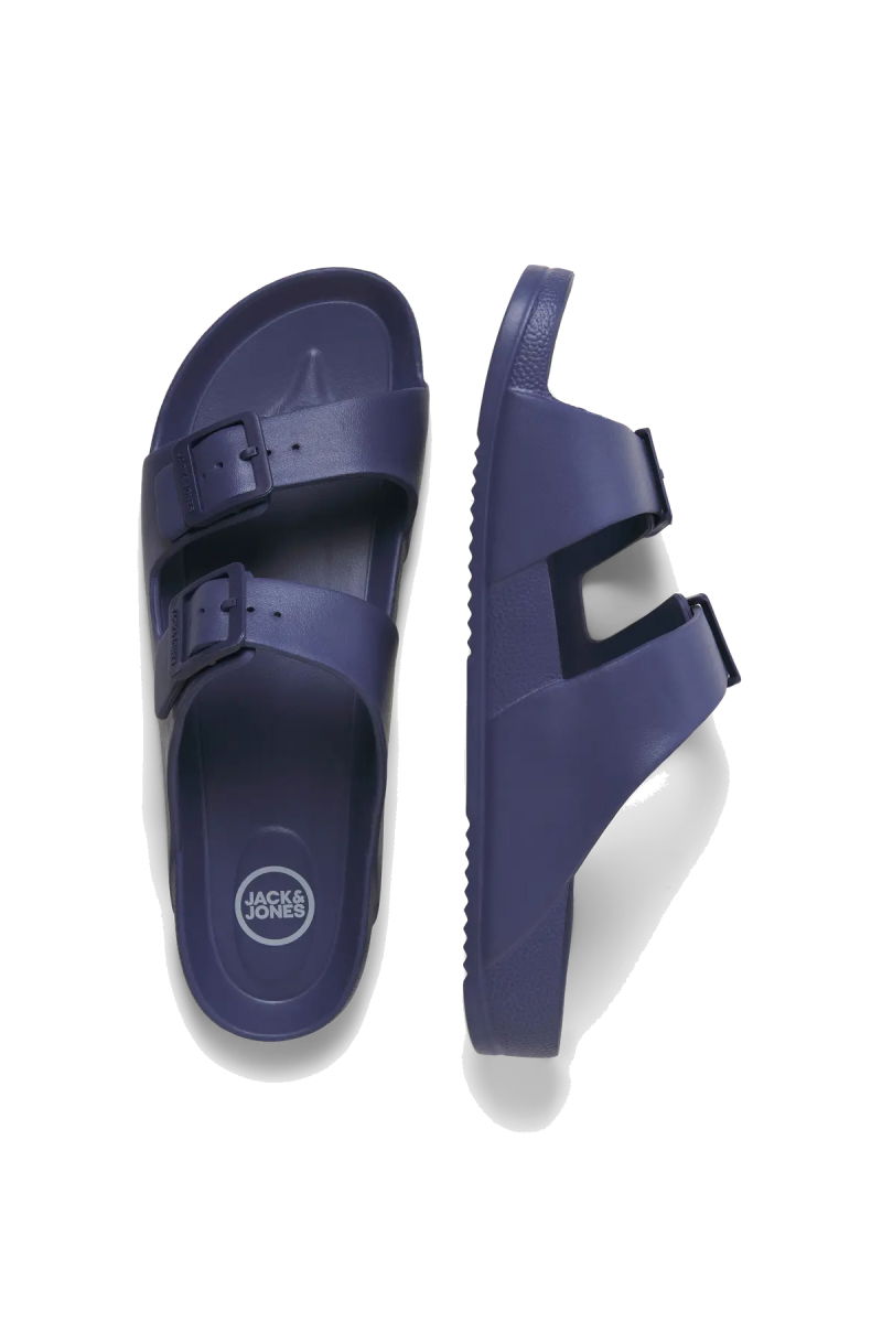 Jack & Jones Erkek Jfwcroxton Çift Bantlı Sandelet Terlik 12204004 Lacivert - 3