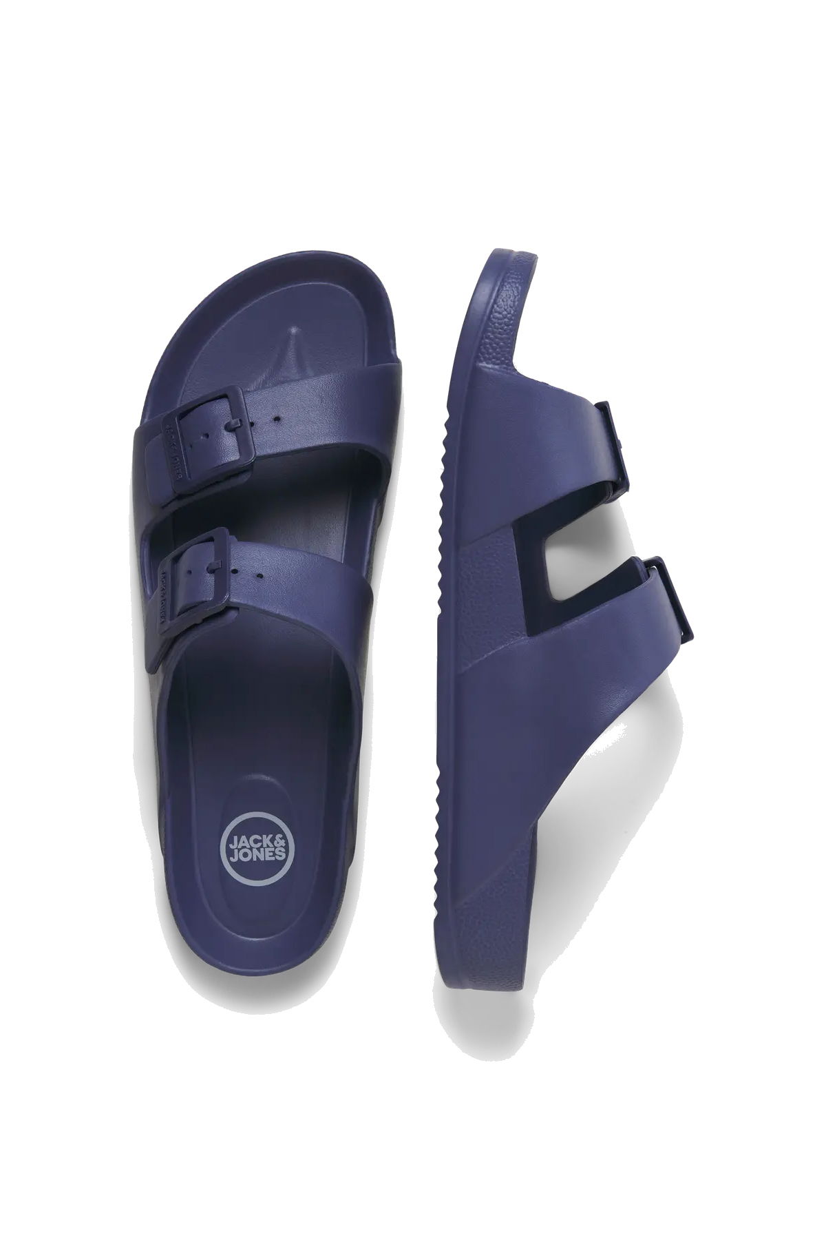 Jack & Jones Erkek Jfwcroxton Çift Bantlı Sandelet Terlik 12204004 Lacivert - 3