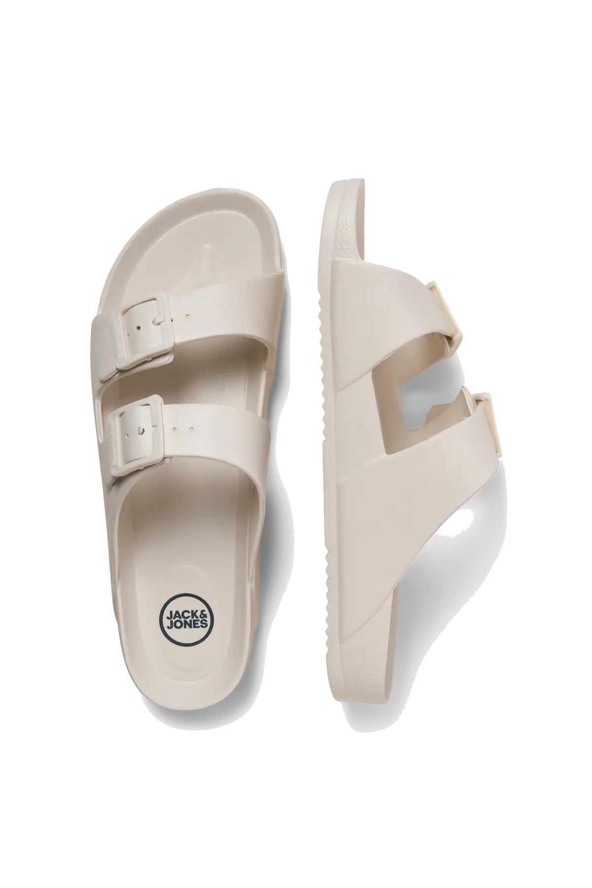 Jack & Jones Erkek Jfwcroxton Çift Bantlı Sandelet Terlik 12204004 Moonbeam - 4